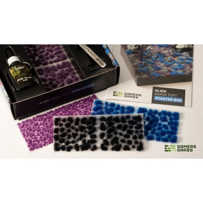 Набір пучків трави та інструментів gamers grass: alien grass tuft starter box Набір пучків трави та інструментів gamers grass: alien grass tuft starter box