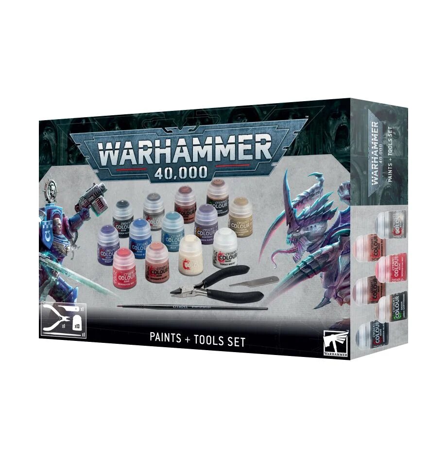 warhammer 40000: paints + tools set warhammer 40000: paints + tools set