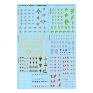 chaos space marine transfer sheet