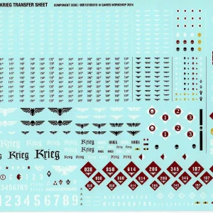 death korps of krieg transfer sheet