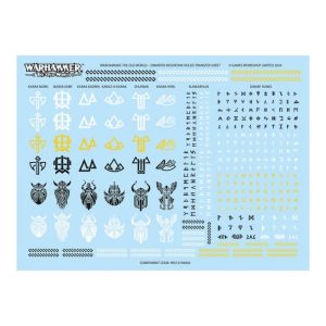 warhammer: the old world dwarfen mountain holds transfer sheet