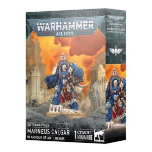 ultramarines: marneus calgar in armour of antilochus