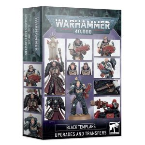black templars: upgrades and transfersДо складу набору входить: безліч компонентів покращень, серед яких: наплечники: 12x mk x tacticus armour, 6x mk x gravis armour, 1x mk vi power armour апгрейди на техніку: 1х мульти мельта, 5х ікон, 1х меч реліквії: компоненти, спеціально зроблені для представлення шести реліквій, доступних для ордену black templars голови: 4x initiate, 1x marshal's, 4x neophyte зброя neophyte: 4 руки neophyte з бойовими дробовиками, 3 альетрнативні варіанти рук + додаткові опції, аксесуари і прикраси лист декалей black templars