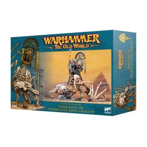 tomb kings of khemri: tomb king/liche priest on necrolith bone dragon