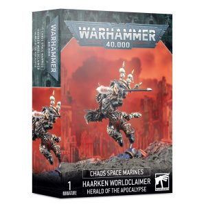 chaos space marines: haarken worldclaimer, herald of the apocalypse