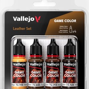 72385 vallejo game color: leather set (4x18ml)