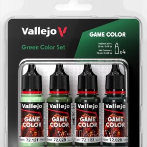 72384 vallejo game color: green color set (4x18ml)