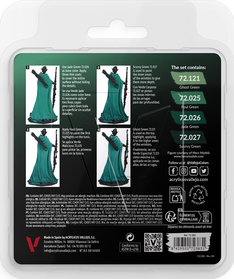 72383 vallejo game color: cold green color set (4x18ml) 72383 vallejo game color: cold green color set (4x18ml)