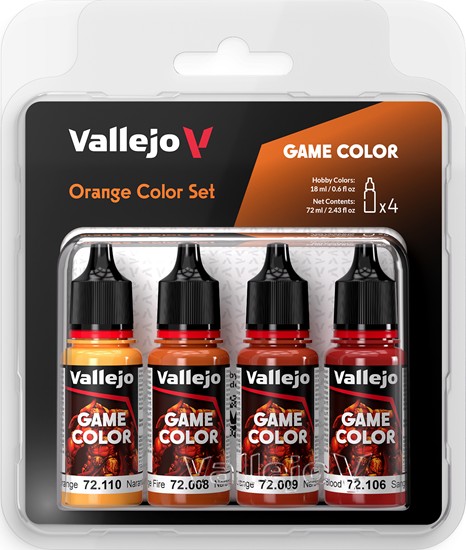 72381 vallejo game color: orange color set (4x18ml) 72381 vallejo game color: orange color set (4x18ml)