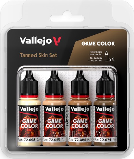 72380 vallejo game color: tanned skin set (4x18ml) 72380 vallejo game color: tanned skin set (4x18ml)