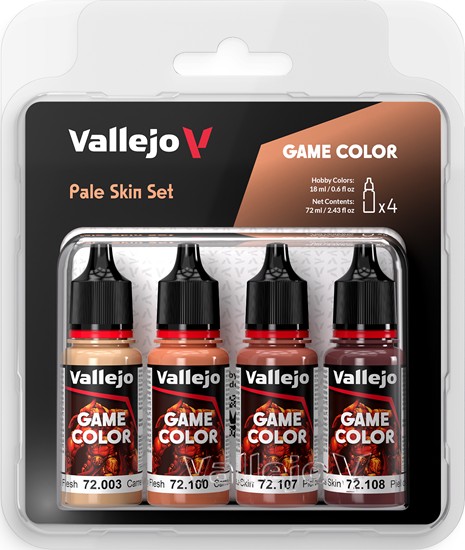 72379 vallejo game color: pale skin set (4x18ml) 72379 vallejo game color: pale skin set (4x18ml)