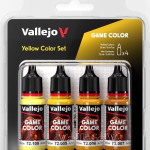 72378 vallejo game color: yellow color set (4x18ml)