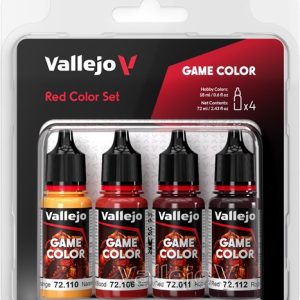 72377 vallejo game color: red color set (4x18ml)